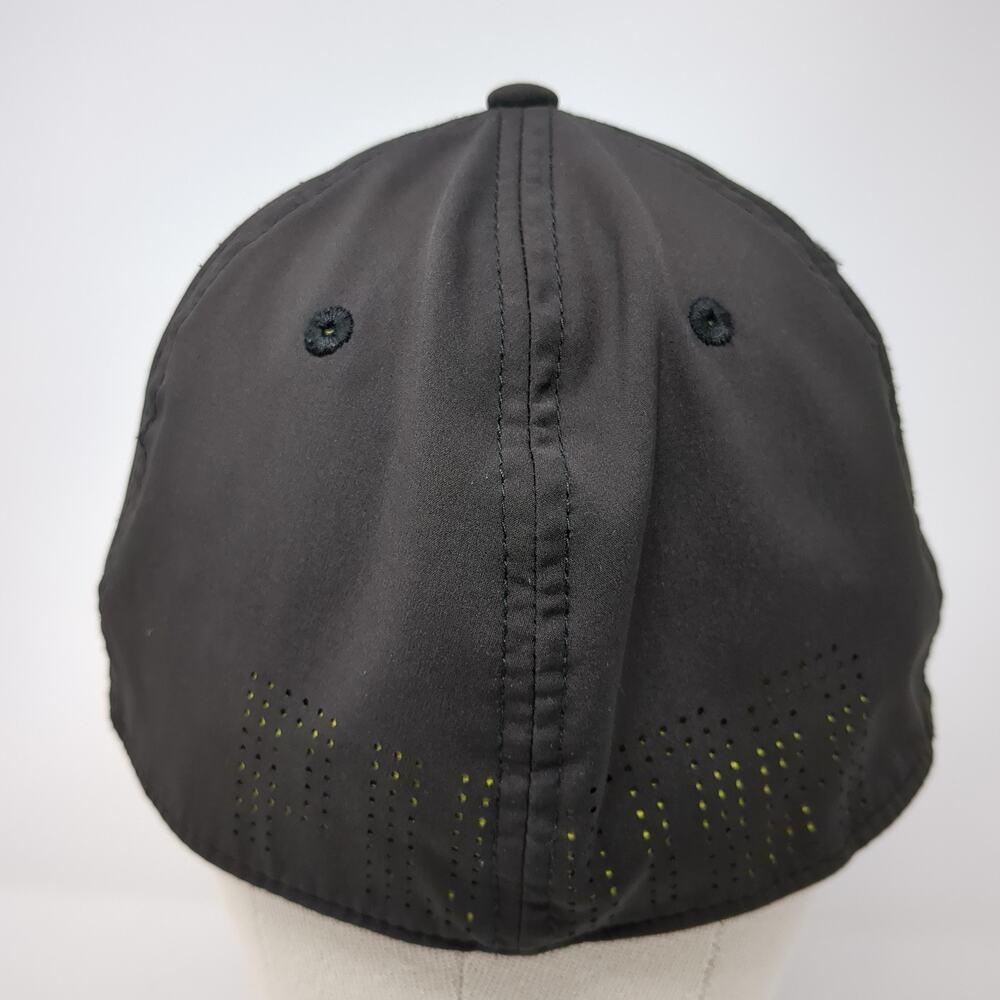 Puma Logo Fitted Baseball Hat Solid Black One Siz… - image 6